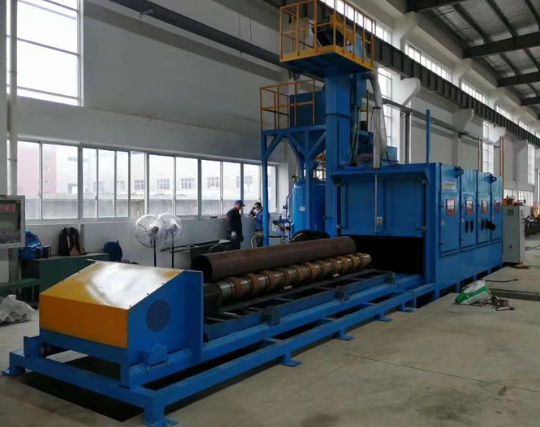 石河子喷砂机在管道除锈中的现场施工应用